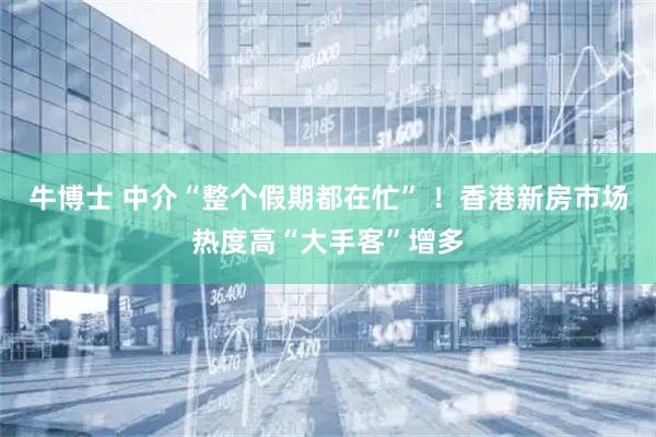 牛博士 中介“整个假期都在忙” ！香港新房市场热度高“大手客”增多