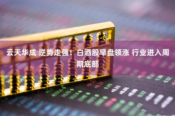 云天华成 逆势走强！白酒股早盘领涨 行业进入周期底部
