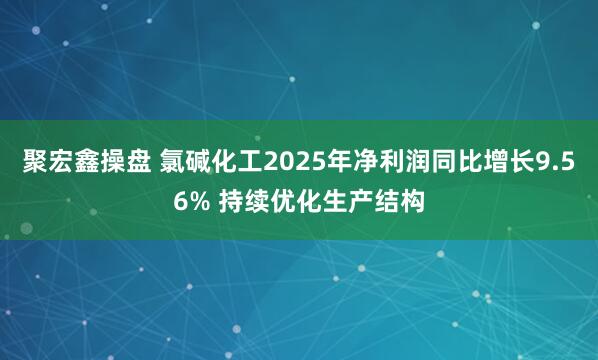 聚宏鑫操盘 氯碱化工2025年净利润同比增长9.56% 持续优化生产结构
